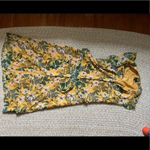 Yellow floral Who What Wear dress